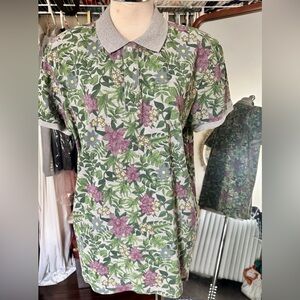 Fred Mello Tropical Floral Polo Shirt